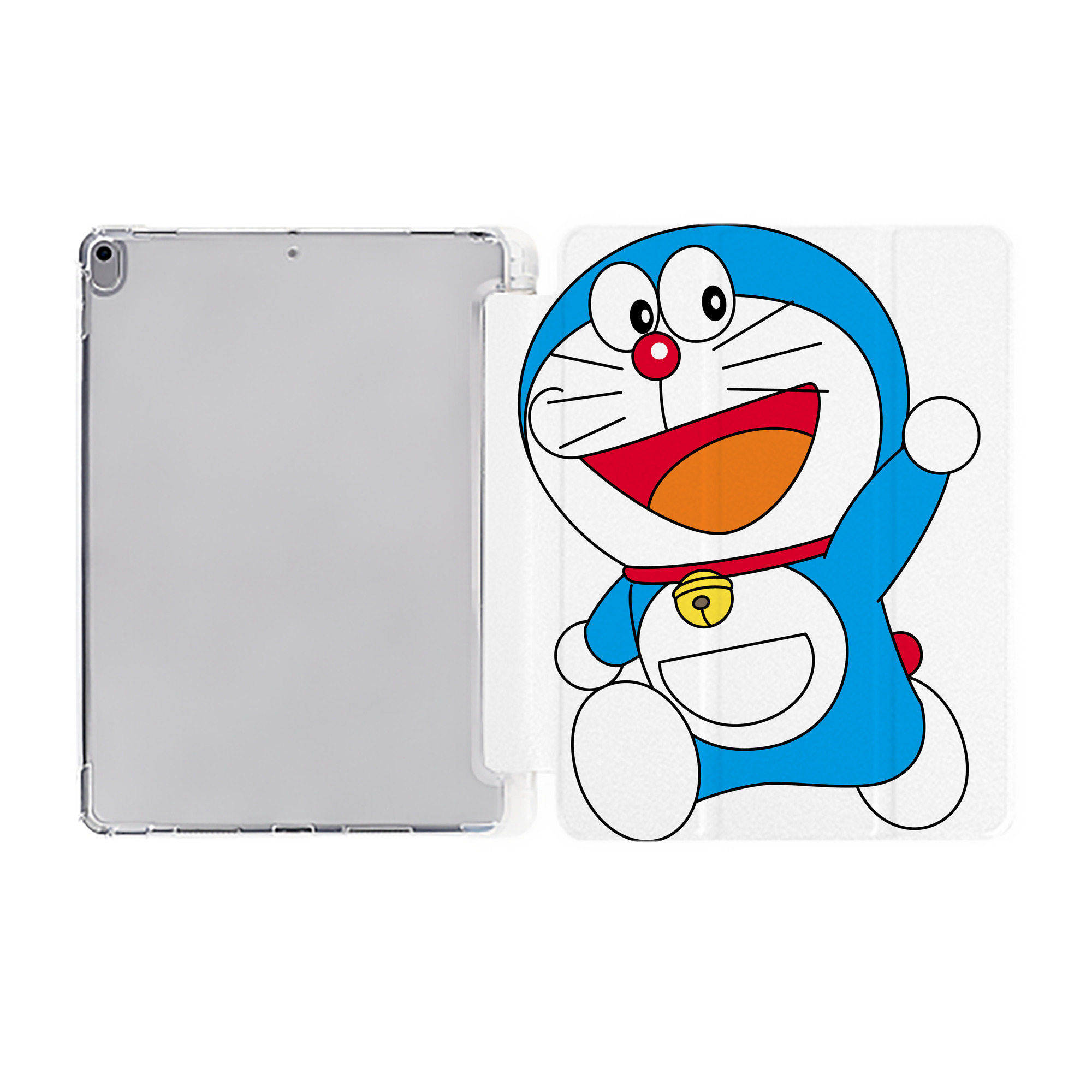 （画像用） ドラえもん Doraemon IPad ケース ペン収納付き 三つ折りスタンド PUレザー×シリコン 対応機種9.5/10.5/10.9インチ